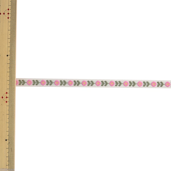 【数量5から】 手芸ブレード 『チロルテープ 5212Y 幅約1cm 2番色』 MOKUBA 木馬