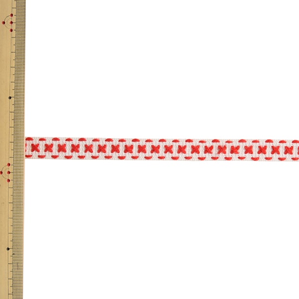 【数量5から】 手芸ブレード 『チロルテープ 5224Y 幅約1.5cm 1番色』 MOKUBA 木馬