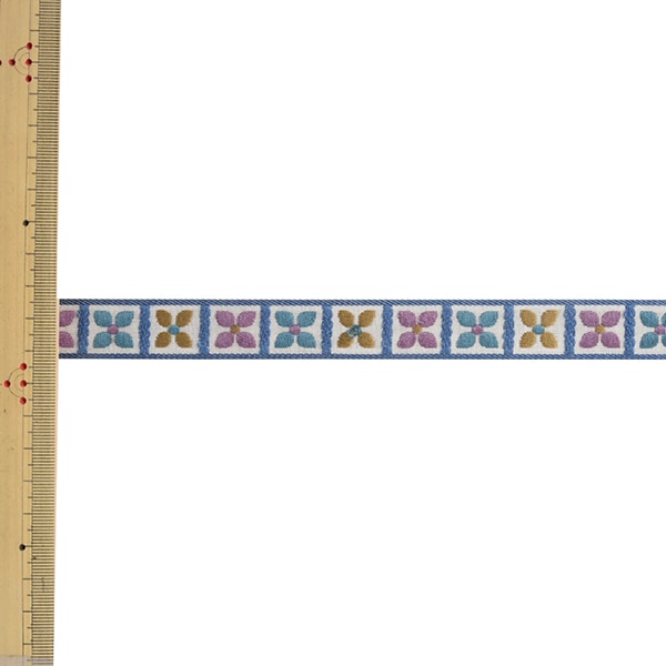 【数量5から】 手芸ブレード 『チロルテープ 5227Y 幅約2cm 1番色』 MOKUBA 木馬