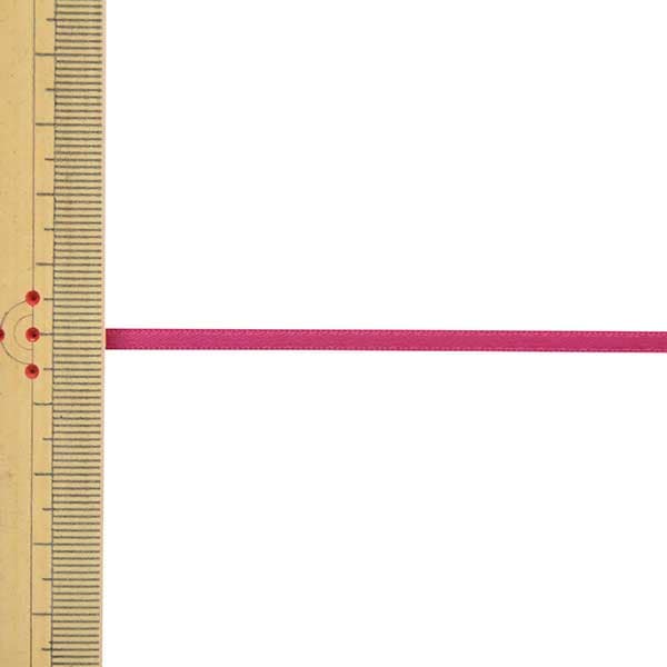 リボン 『1反売り 両面サテンリボン 幅約3mm×約10m巻 ワイン』