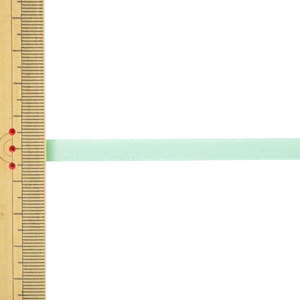 リボン 『1反売り 両面サテンリボン 幅約6mm×約10m巻 ミント』