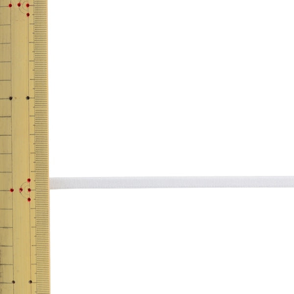 【数量5から】 手芸ひも 『ストレッチグログラン 幅約6mm 01番色 ホワイト SIC-EB007』 SHINDO