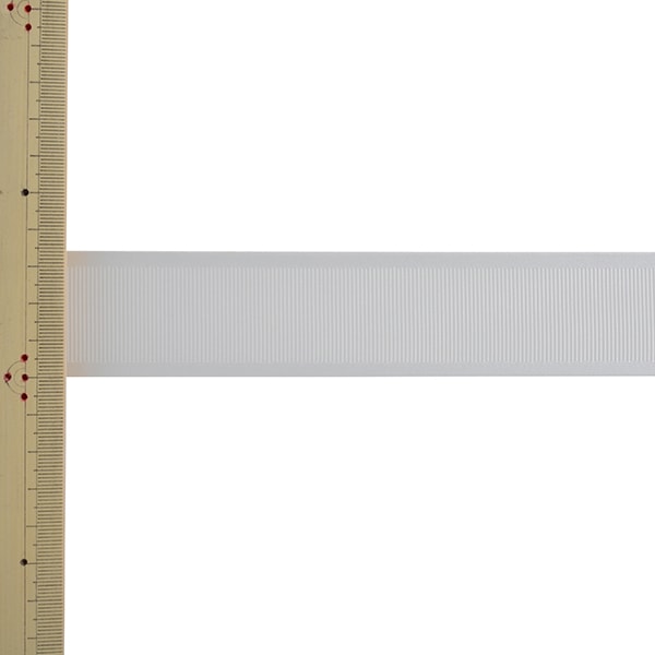 【数量5から】 リボン 『サテンエッジグログランリボン 幅約3.5cm 0番色 132-12-35-000』 DARIN ダリン