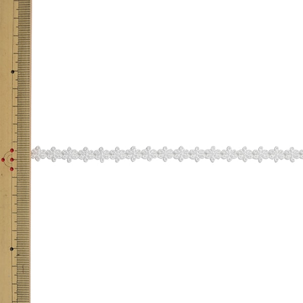 【数量5から】 レースリボンテープ 『ケミカルレース 68074K 00番色』 MOKUBA 木馬