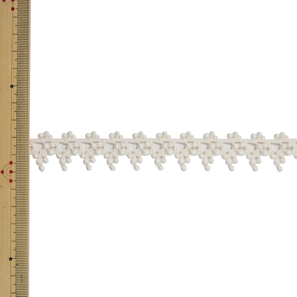 【数量5から】 レースリボンテープ 『ケミカルレース 61610CK 12番色』 MOKUBA 木馬