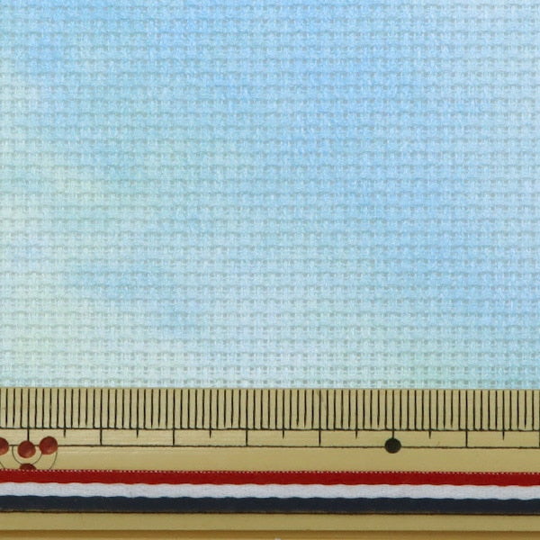 Ткань для вышивания "Charles Craft Printed Aida (Print Aida) 14 Считается 55 -й 747 -й цвет (Dew Shizuku) "DMC Diementisis