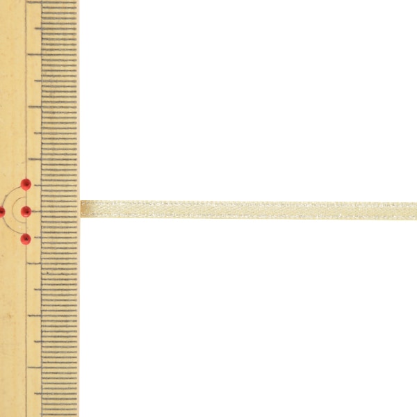 リボン 『1反売り サテンパールリボン 幅約3mm×約5m巻 614番色 金 58867』
