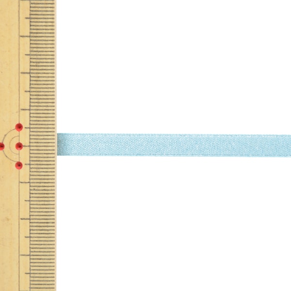 リボン 『1反売り サテンパールリボン 幅約6mm×約5m巻 322番色 水色 58867』