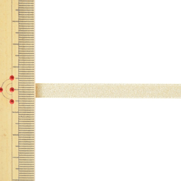 リボン 『1反売り サテンパールリボン 幅約6mm×約5m巻 614番色 金 58867』