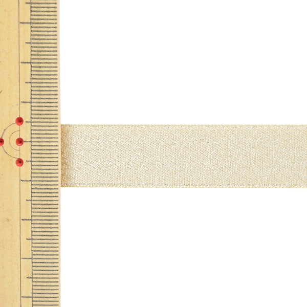 الشريط 『تُباع بقطعة واحدة من لؤلؤ الساتان』الشريط العرض تقريبا 1.6 سم × اللفة 3 م رقم 614 ذهبي 58867 بوصة