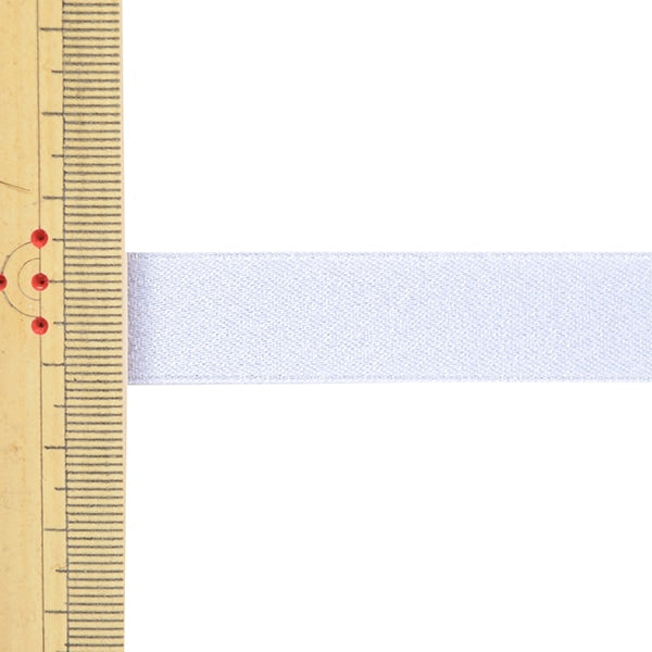 الشريط 『تُباع بقطعة واحدة من لؤلؤ الساتان』الشريط العرض حوالي 1.6 سم × 3 م تقريبًا رقم 029 اللون أبيض 58867 بوصة