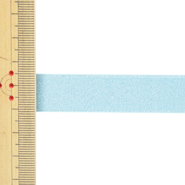 الشريط 『تُباع بقطعة واحدة من لؤلؤ الساتان』الشريط العرض تقريبا 1.6 سم × اللفة 3 متر تقريبا رقم 322 اللون ازرق فاتح 58867"