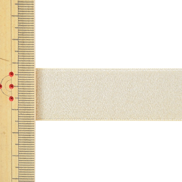 الشريط 『تُباع بقطعة واحدة من لؤلؤ الساتان』الشريط العرض تقريبًا 2.2 سم × اللفة 3 أمتار تقريبًا رقم 614 ذهبي 58867 بوصة