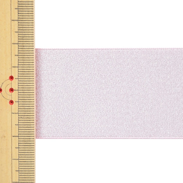 الشريط 『تُباع بقطعة واحدة من لؤلؤ الساتان』الشريط العرض تقريبًا 3.8 سم × اللفة 3 أمتار تقريبًا رقم 123 وردي 58867 بوصة