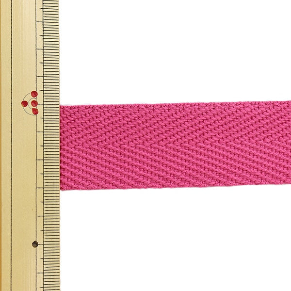 【数量5から】 手芸テープ 『綾カバンテープ 幅約3cm ショッキングピンク 88-420』 KOKKA コッカ