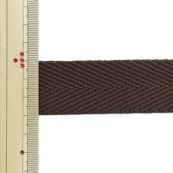 【数量5から】 手芸テープ 『綾カバンテープ 幅約3cm ブラウン 88-420』 KOKKA コッカ