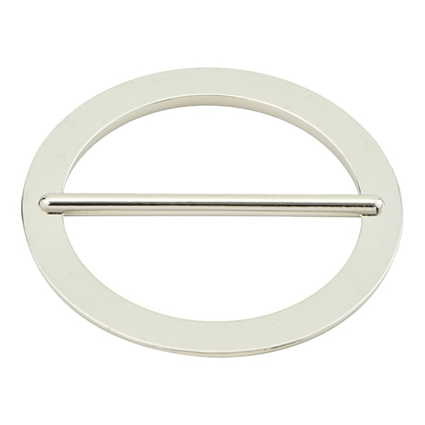 Leather bracket "Maru Buckle Nickel 4cm MP3688-N-40"