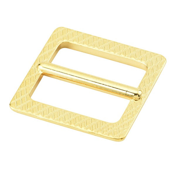 Leather bracket "Square buckle gold 2.1cm MP3748-G-21"