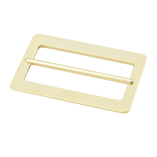 Leather bracket "Square buckle gold 5cm MP3748-G-50"