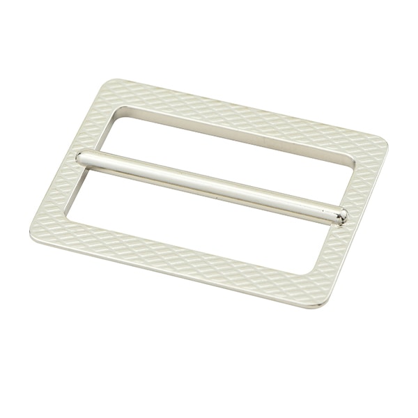 Leather bracket "Square buckle nickel 3.5cm MP3748-N-35"