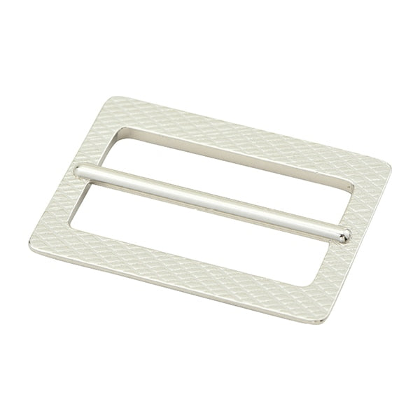 Leather bracket "square buckle nickel 4cm MP3748-N-40"