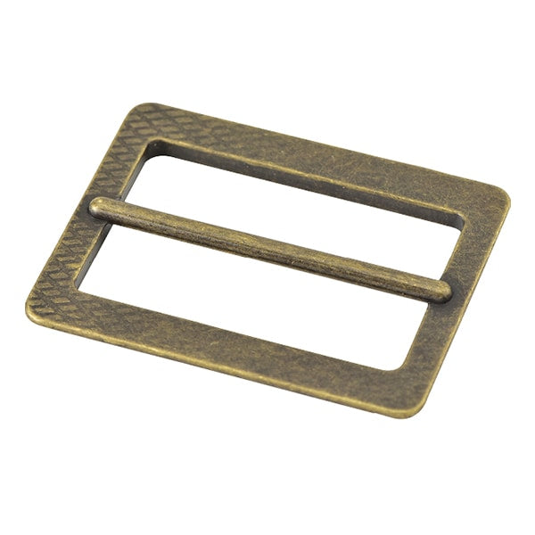 Leather bracket "Square Buckle Antic Gold 3.5cm MP3748-AG-35"