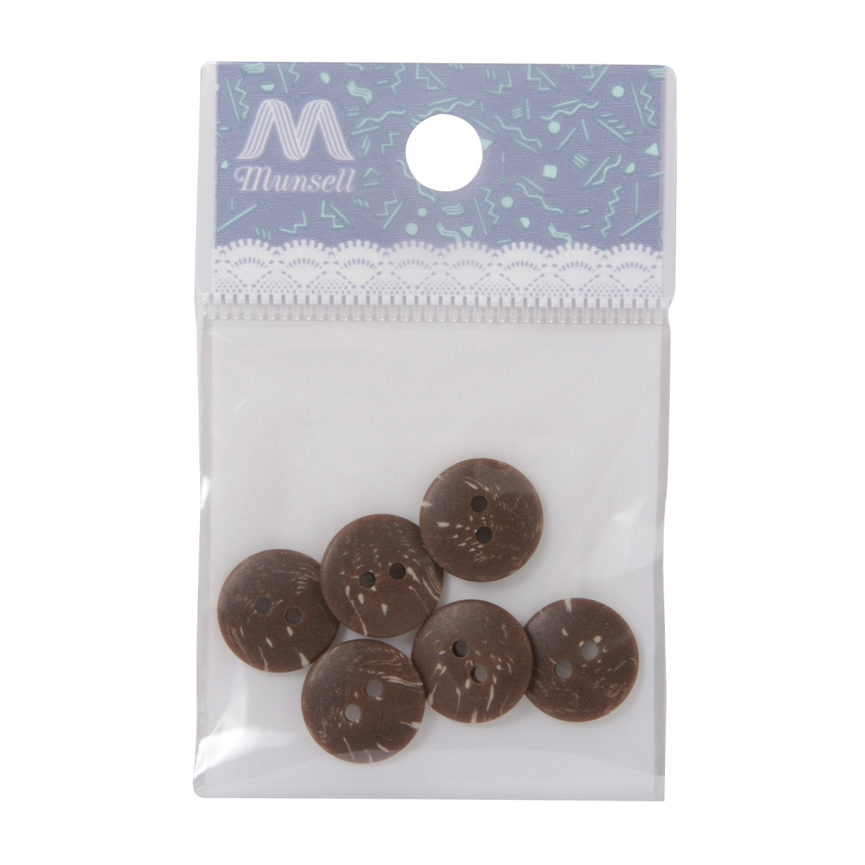 زر "زر قميص كف اليد فتحتين مقاس 1.3 سم رقم 48 لون 6 قطع PSE2668"