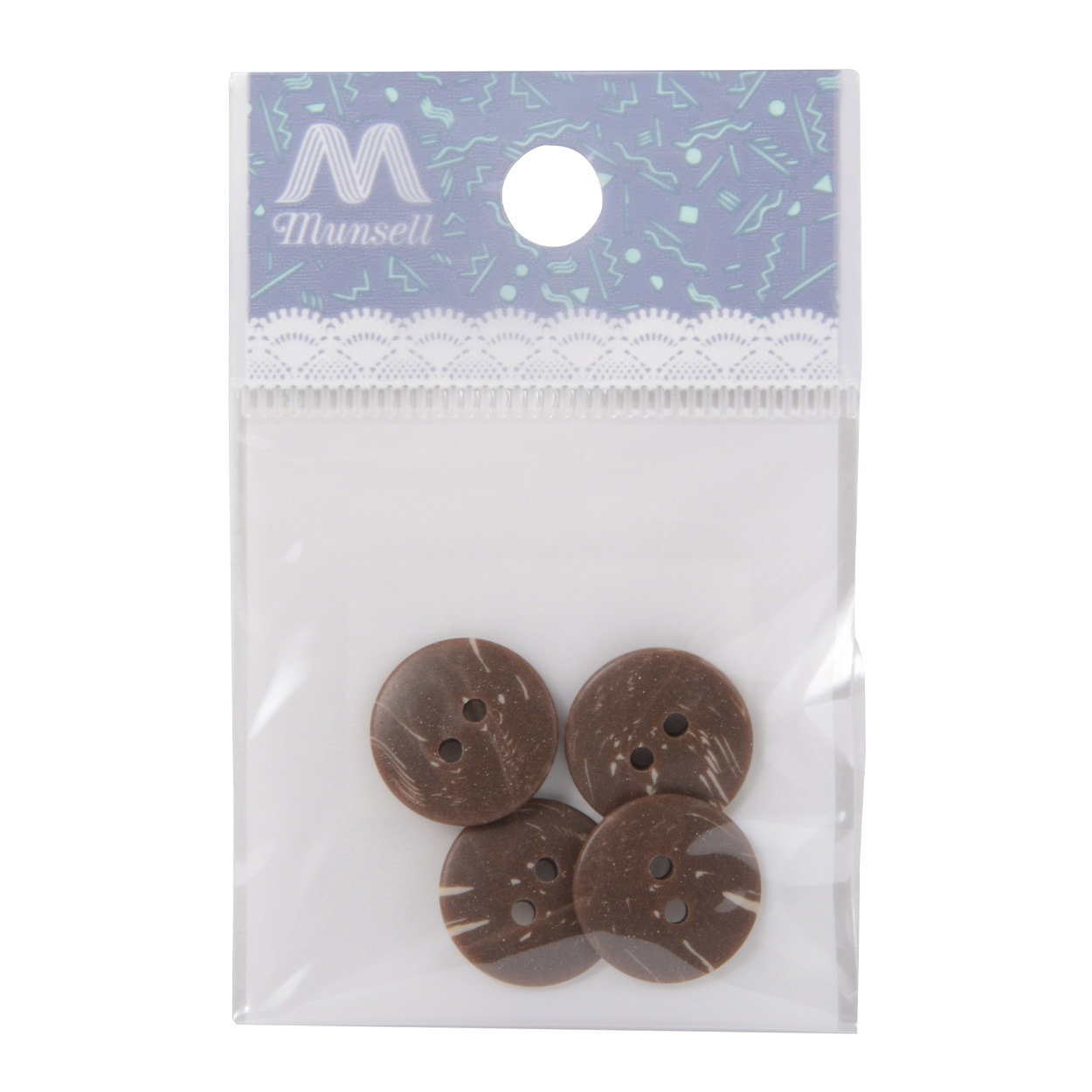 按钮“衬衫按钮音2孔1.5厘米48颜色4件PSE2668”