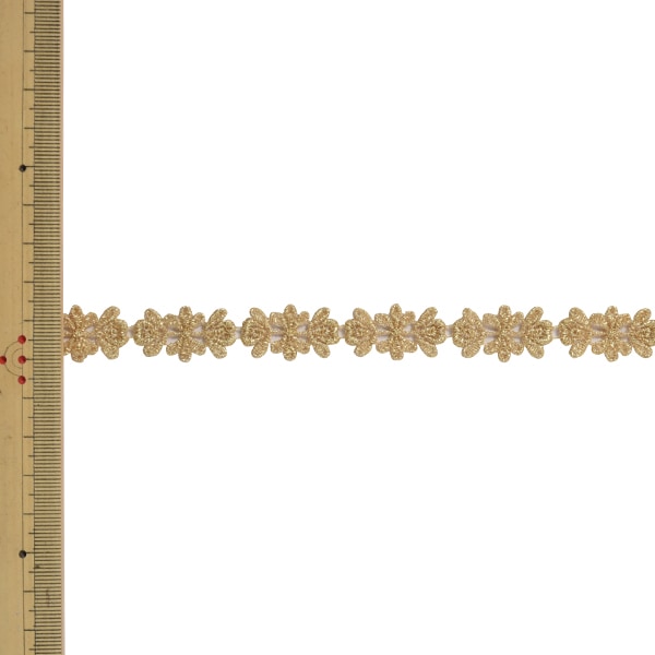 【数量5から】 レースリボンテープ 『メタリックレース 6699K 34番色』 MOKUBA 木馬