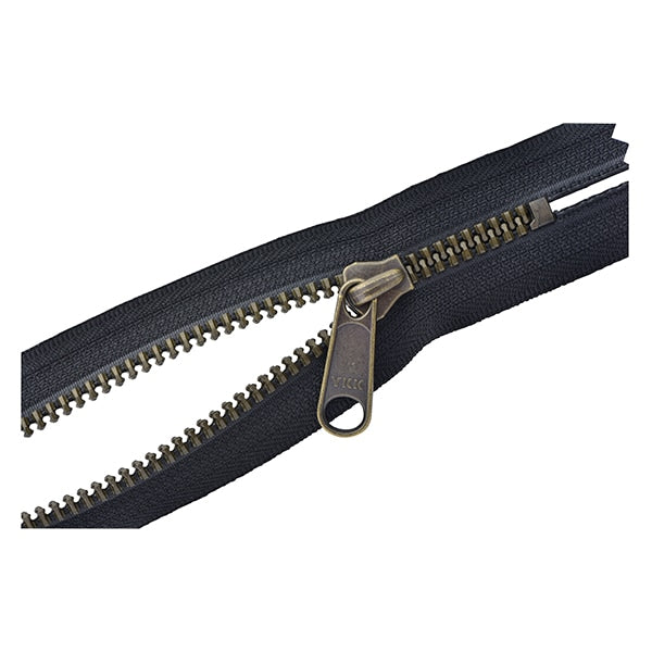 Fermeture éclair "Metalx dur antique or 20 cm stop 580 numéro 5VMTAG-20BL" YKK