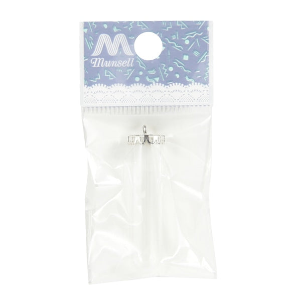 附件材料“玻璃圓頂11 x 41mm銀”