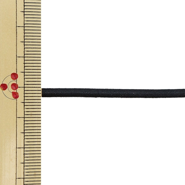 【数量5から】 ゴム 『ゴムロープ 幅3mm 黒 KW93298』 KINTENMA 金天馬