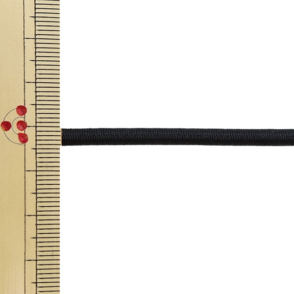 【数量5から】 ゴム 『ゴムロープ 幅4mm 黒 KW93300』 KINTENMA 金天馬