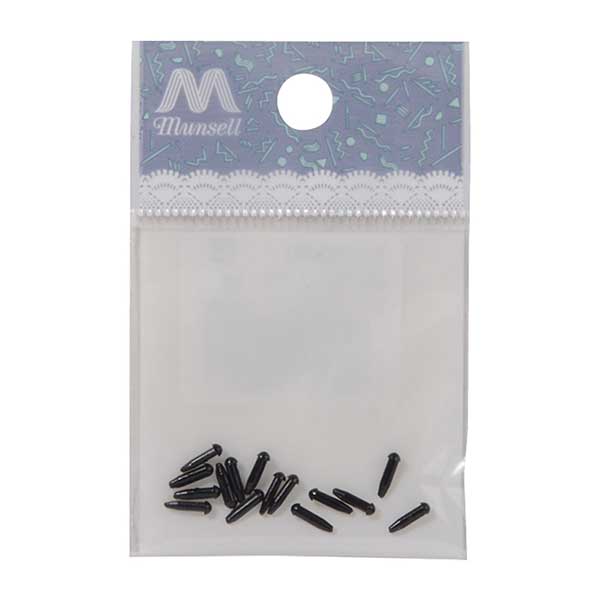 قطع حرفية "C-eye مسمار على شكل اسود 2 ملم 16 قطعة B1-CH-a34"