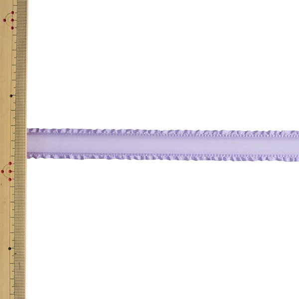 【数量5から】 リボン 『フリルオーガンジーリボン 4615 幅約2cm 27番色』 MOKUBA 木馬
