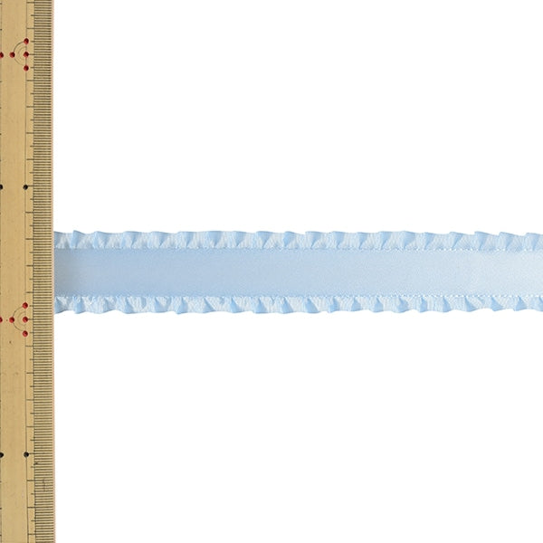 【数量5から】 リボン 『フリルサテンリボン 4895 幅約3.2cm 23番色』 MOKUBA 木馬