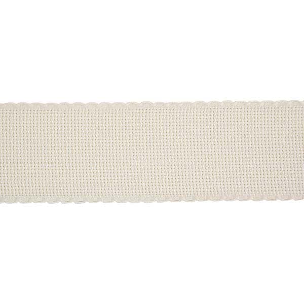 【数量1から】 刺しゅう布 『ZWEIGART (ツバイガルト) アイーダテープ 5cm幅 7107-3 生成』 Original Zweigart Handarbeits-Stoff