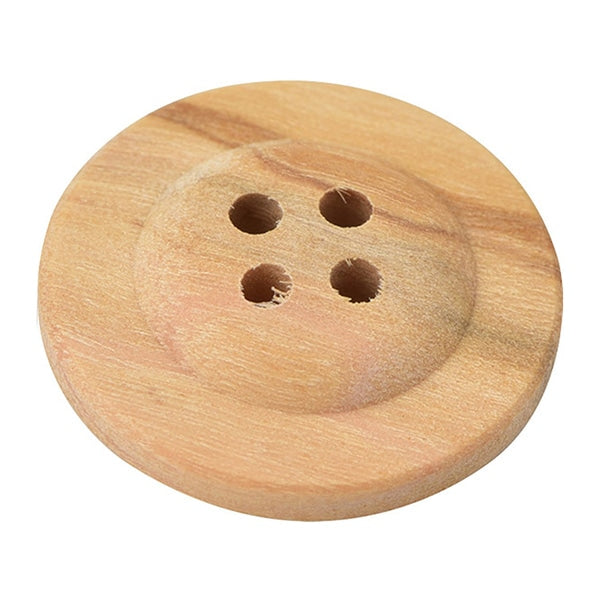 زر "زر خشب اربع فتحات #1 2.3 سم 1 قطعة OW7500"