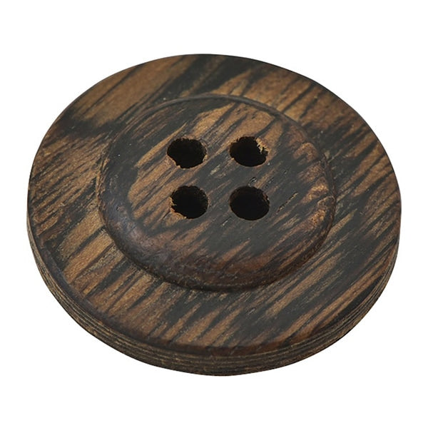 ボタン 『ウッドボタン 四つ穴 #6 2cm 1個入り OW7500』