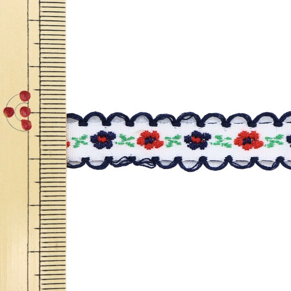 شريط أشغال يدوية "شريط تيرولي 3 متر رول زهرة كحلي TRO-16"