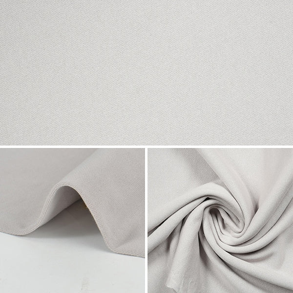 【数量5から】 生地 『裏毛ニット シルバーグレー 366-7』