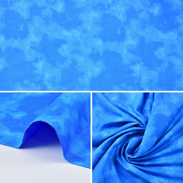 【数量5から】 生地 『ムラ染めプリント 青 87422-1-22』