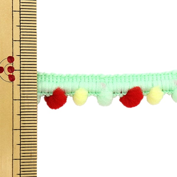 手工業飾邊 “ POM POM飾邊 3M薄荷綠色”