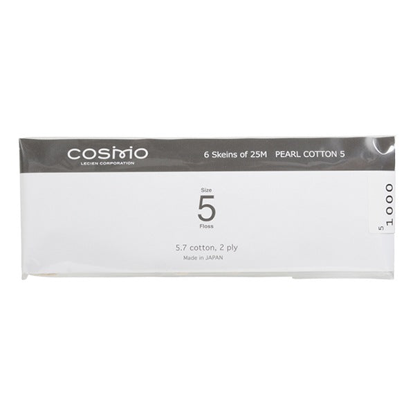 خيط التطريز "خيط التطريز الخامس من COSMO اللون رقم 1000" LECIEN Lecien كوزمو كوزمو