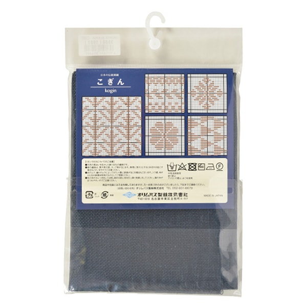刺しゅう布 『こぎん刺し用 カットクロス No.3500 リネンクロス 約20カウント 80目 紺 1007番色』 Olympus オリムパス