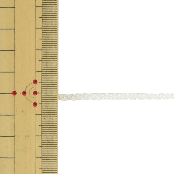 【数量5から】 手芸ブレード 『レーヨンブレード 幅約4mm オフ白 111-1231-000』