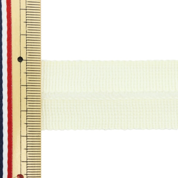 【数量5から】 手芸テープ 『ウールニット バインダーテープ 1.3cm×1.3cm ホワイト SIC-2300』