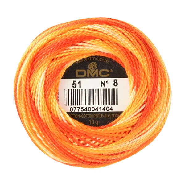 Embroidery thread "DMC No. 8 embroidery thread 51st color" DMC Dewhm Sea