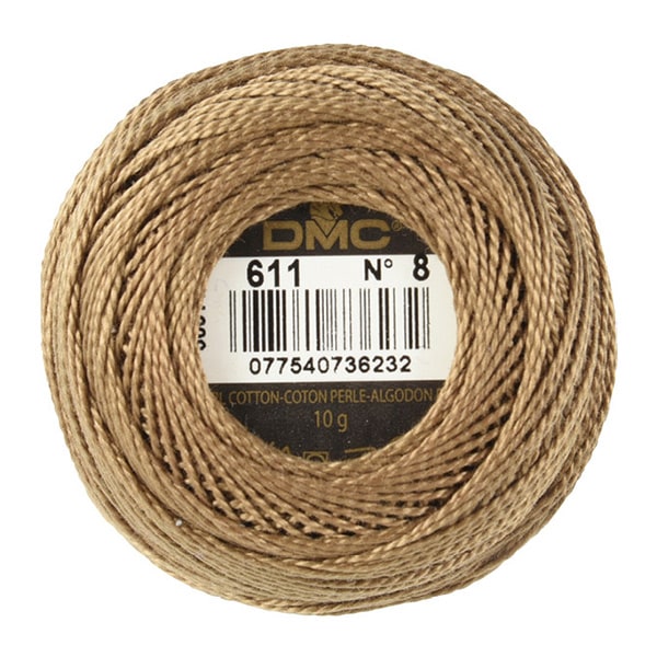 Embroidery thread "DMC No. 8 embroidery thread 611 color" DMC Dewem Sea