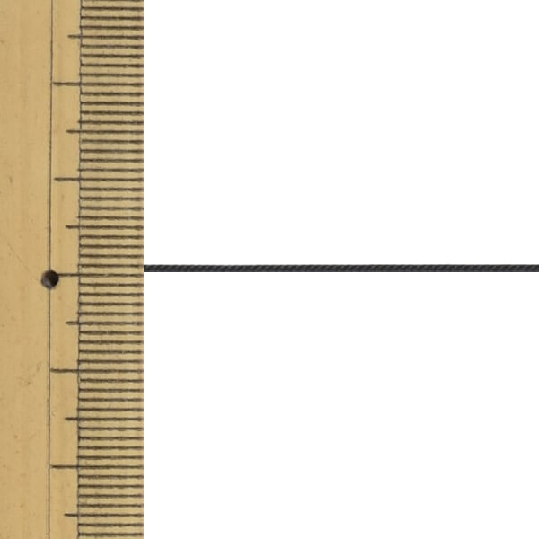 【数量5から】 手芸糸 『タフエース 幅約0.8mm 黒』 カナガワ